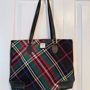 Dooney & Bourke Richmond Tartan Plaid Tote Shoulder Bag - Plaid Scottish